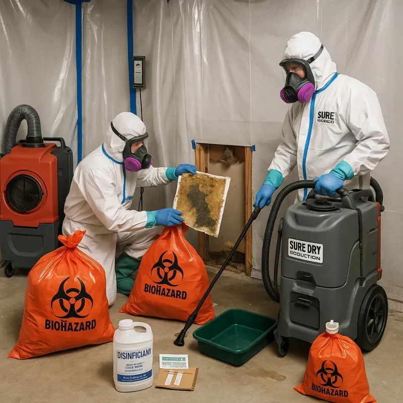 Contaminated Water Handling Protocols process in Many, LA